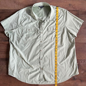 Men's Eddie Bauer Button Down Shirt XXL Green Clearance